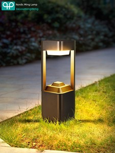 Outdoor Lawn Lamp Solar-Powered Outdoor Waterproof Courtyard Modern Minimalist Villa Led Yard Garden Lawn Street Light