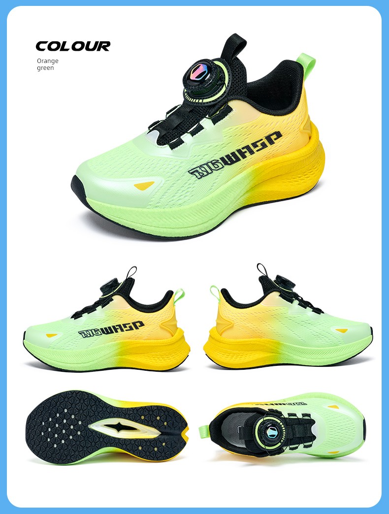 Lightweight Bumblebee Children's Shoes, Boys' Sports Shoes, Mesh Breathable Shock-Absorbing Non-Slip Youth Mesh Shoes, Kidsren's Running Shoes — 17
