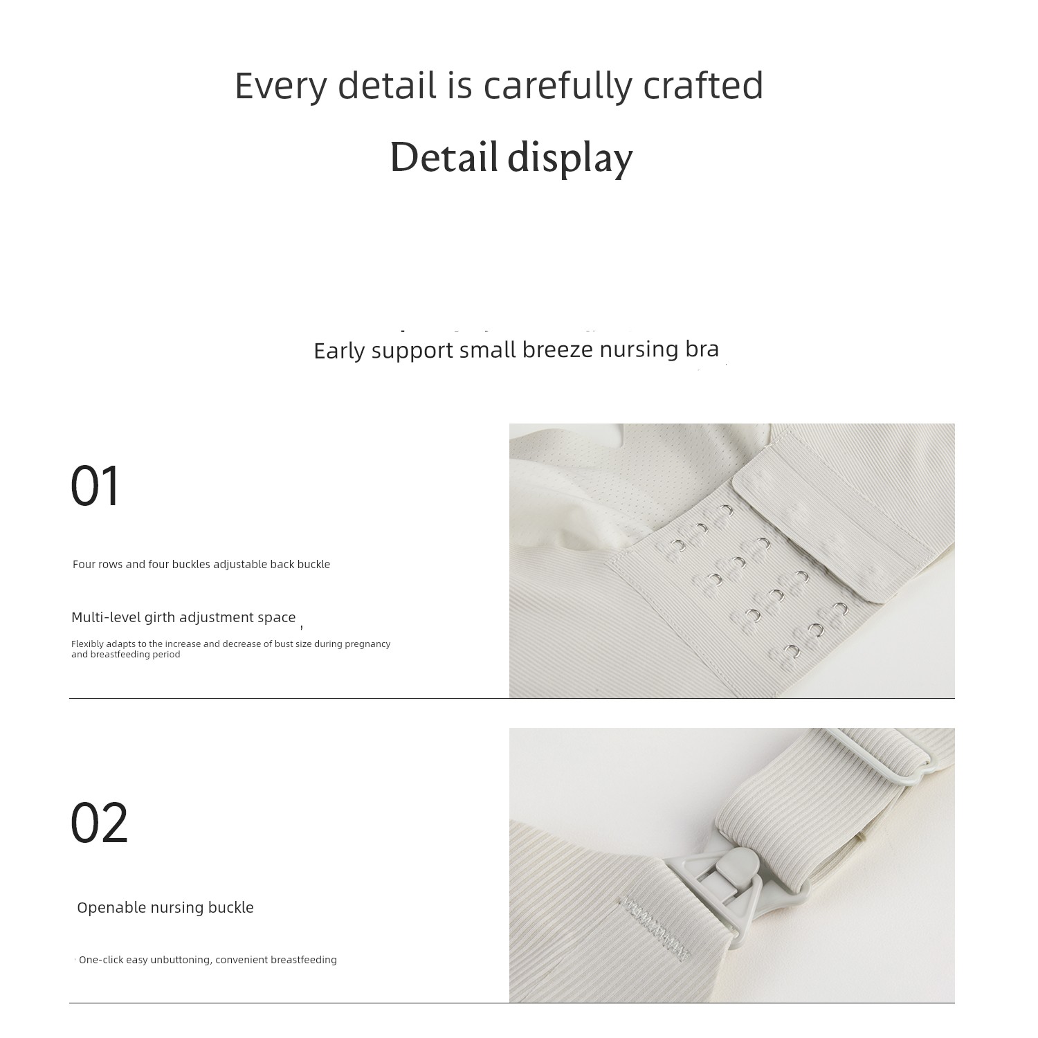 Domiamia Lightweight Front-Opening Nursing Bra, Thin and Breathable, Anti-Sagging, Night-Use Postpartum Bra for Pregnant Women — 29