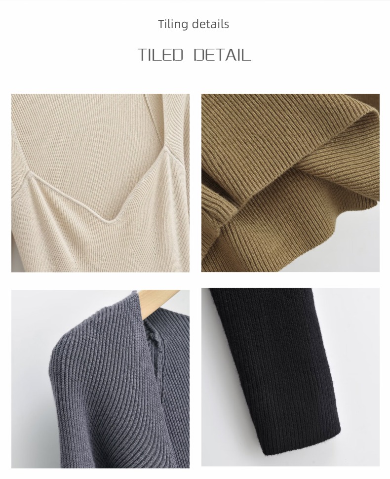 Autumn and winter GQSTORE   Type X temperament knitting Dress