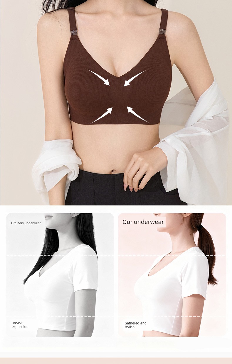 [Clearance] October Queen Nursing Bra for Pregnancy and Postpartum, Specialized for Breastfeeding, Anti-Sagging Maternity Bra — 11