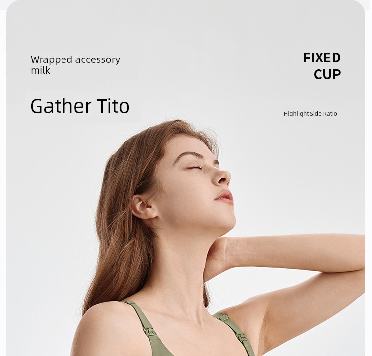 GE Meizi Breastfeeding Intimates Push up and Anti-Sagging Postpartum Feeding Spring and Summer Exclusive for Pregnancy Pregnant Women Bra Seamless — 13