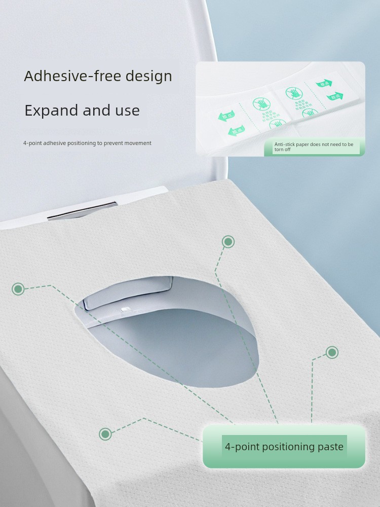 【U First】Deyou Disposable Toilet Seat Covers, Individually Packaged, for Business Trips and Travel, Hotel Toilet Seat Covers, 3 Pieces — 4
