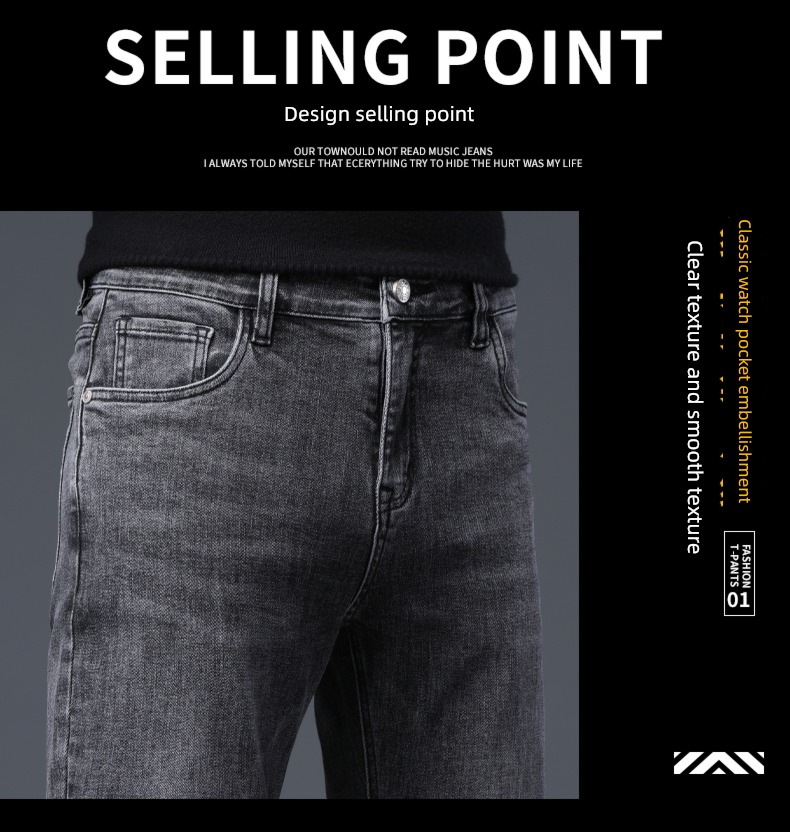jeep JEEP black Autumn and winter trend Jeans