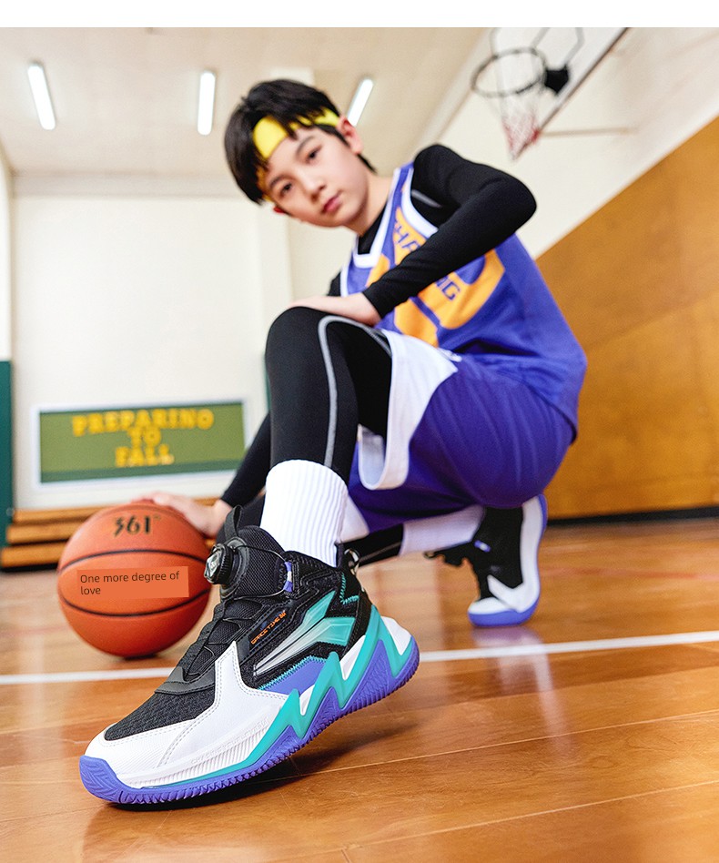 Brave Warrior | 361 Kidsren's Shoes, Boys' Basketball Shoes, Professional Practical Autumn New Breathable Youth and Kidsren's Sports Shoes — 2