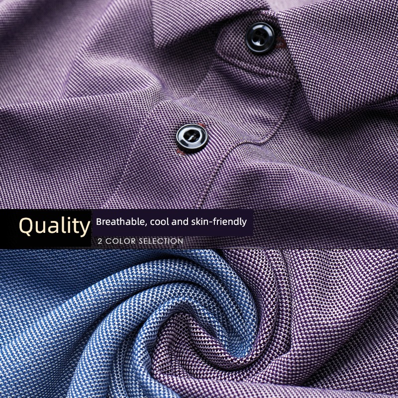 high-end Polo shirt middle age business affairs leisure time Short sleeve T-shirt