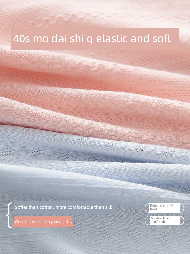 Girls' Underwear, Ice Silk Modal, Medium and Large Children's Boxer Briefs, Summer Thin Style, for Teenagers in the Developmental Period, 12 Years Old — 2