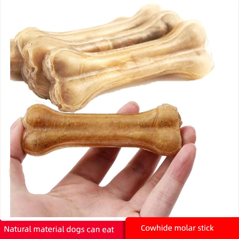 寵物專用天然牛皮磨牙棒多種規格滿足不同體型狗狗的需求磨牙解悶神器
