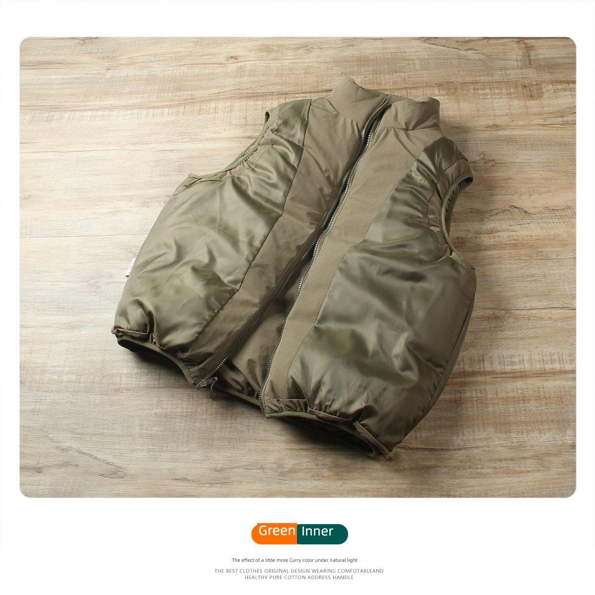 American style keep warm thickening Mountain system work clothes loose coat Cotton vest