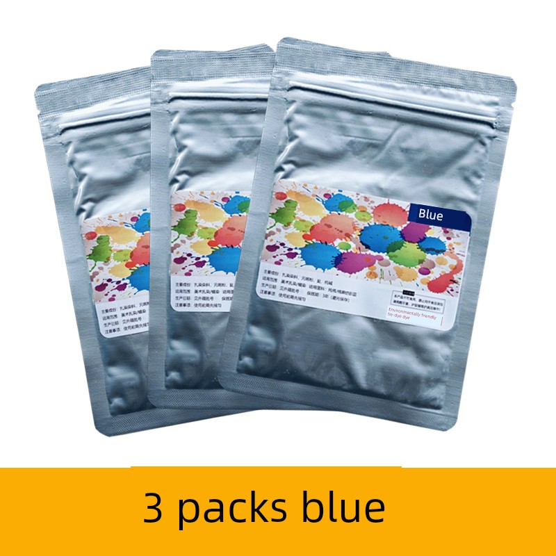 Indigo Special Tie-Dye Powder Dye Traditional Single-Color Boiling Dye Hot Water Soaking Dye DIY Material Kit Complete Set
