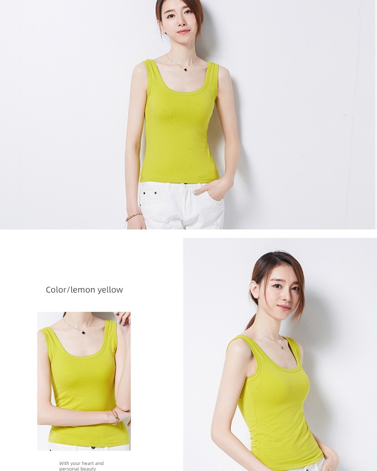 pure cotton black Korean leisure Autumn  camisole vest