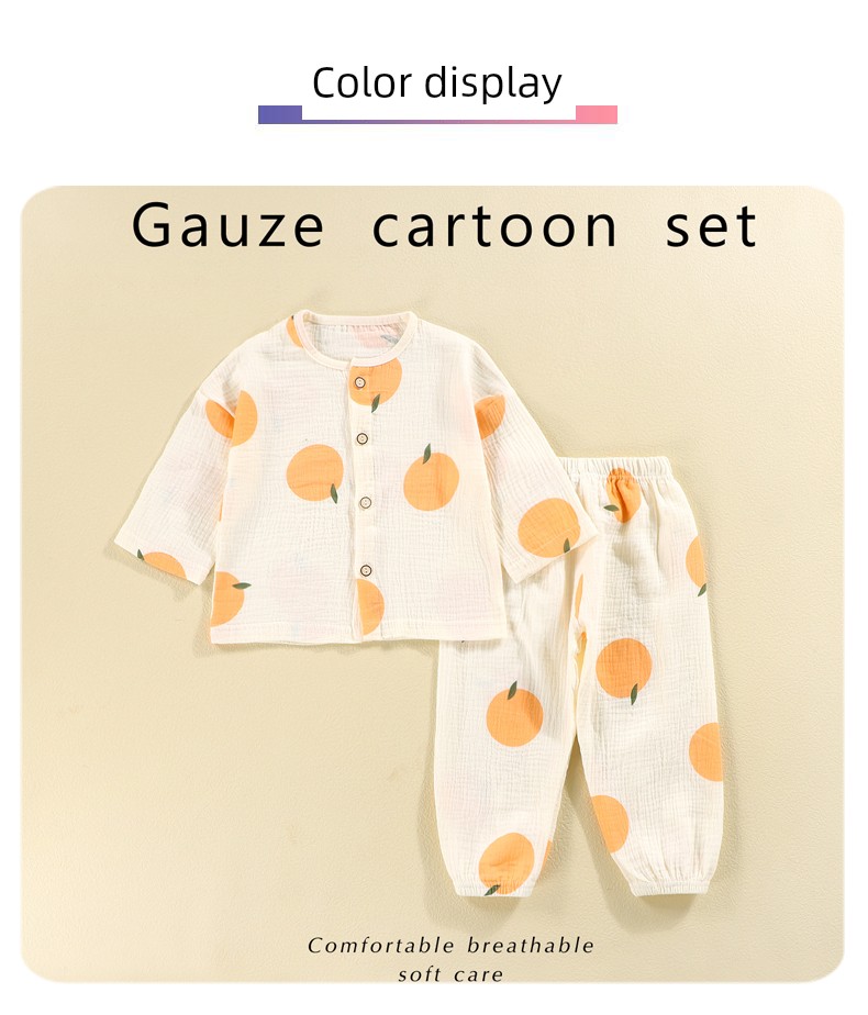 Children's Home Wear 2025 Spring and Autumn New Style Class a Pure Cotton Set for Boys and Girls, Long-Sleeve Long-Pants Pajamas, Air-Conditioning Clothing — 15