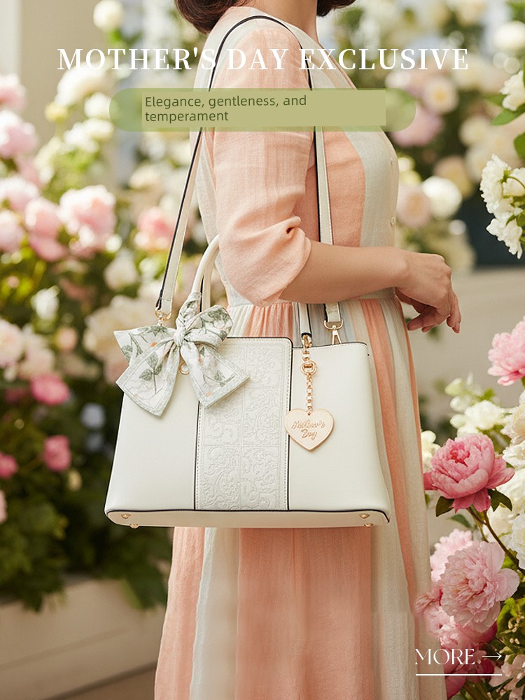 Mother's Day Gift for Mom, Mother-In-Law, Elders: Practical and High-End Women's Embroidered Handbag Gift Box