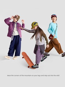 Gulu Diary Children's Clothing Kids' Pants Spring and Autumn New Style 26 Girls' Cargo Pants Outdoor Hiking Pants Boys' 