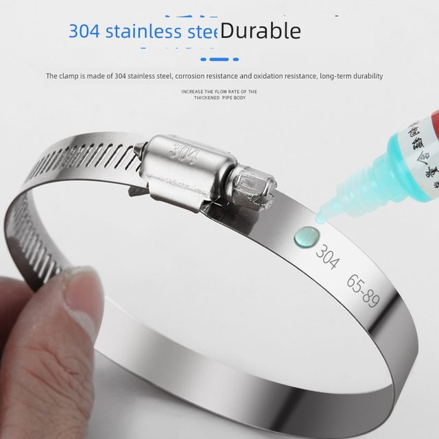 Cluster throat hose clamp 304 stainless steel strong movable hose water pipe fastener clamp gas pipe clamp hose