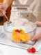 Japanese hammer pattern gold edge glass bowl salad bowl dish set home fruit plate creative Nordic style tableware dessert bowl
