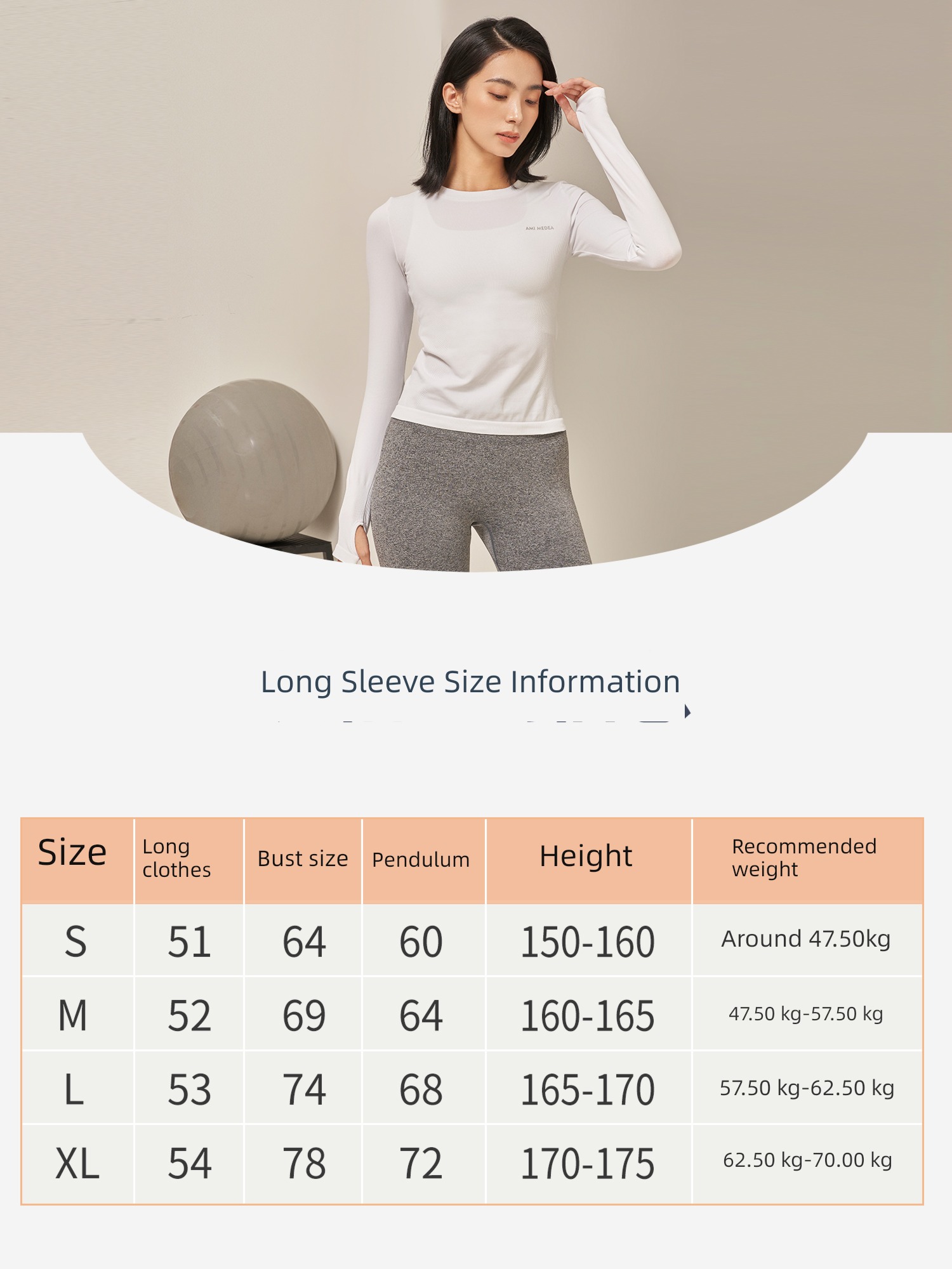 female Long sleeve Quick drying Tight fitting major motion Yoga clothes
