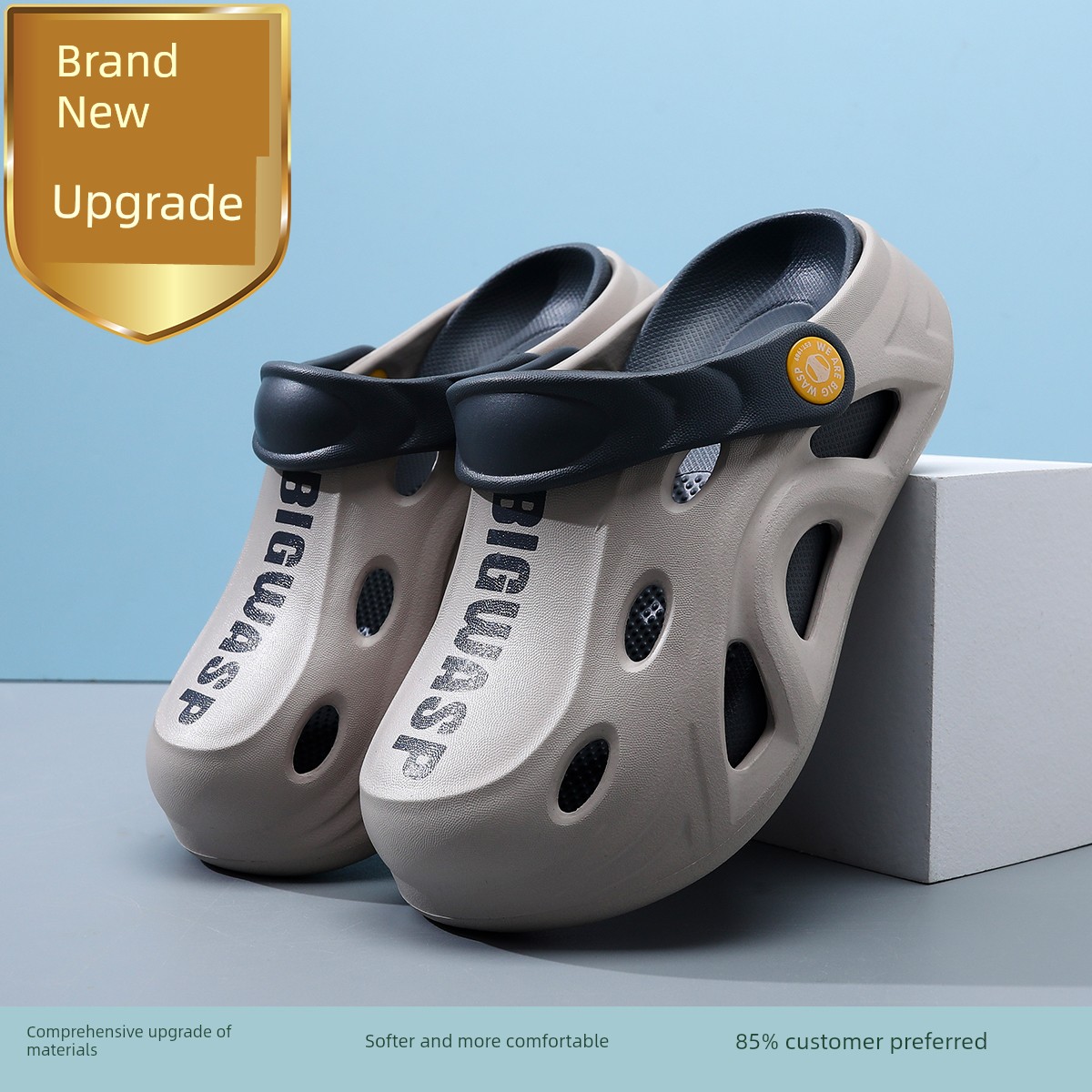 Bumblebee Children's Slippers Boys' Clogs New Summer Non-Slip Sandals Boys' Big Kids Beach Sandals Kids' Slippers — 7