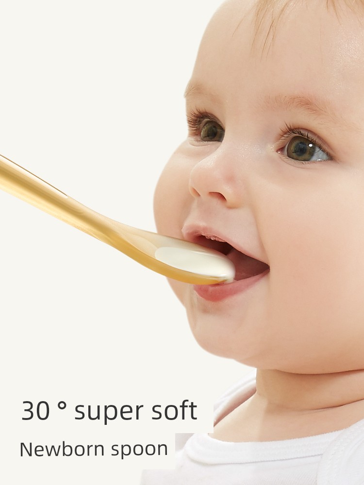 KUB可優比嬰兒矽膠軟勺 03歲新生兒喂水學吃飯訓練兒童輔食勺