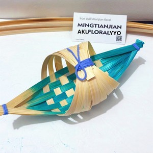 Gradient Color Bamboo Strips for Students' DIY Crafts, Bamboo Weaving Strips, Bamboo Weaving Fan, Bamboo Weaving Boat Ma