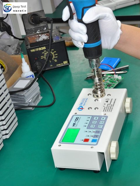 Deep-shot electric batch torque tester air batch torque meter digital display HP-100 bottle cap motor drill wrench torque meter