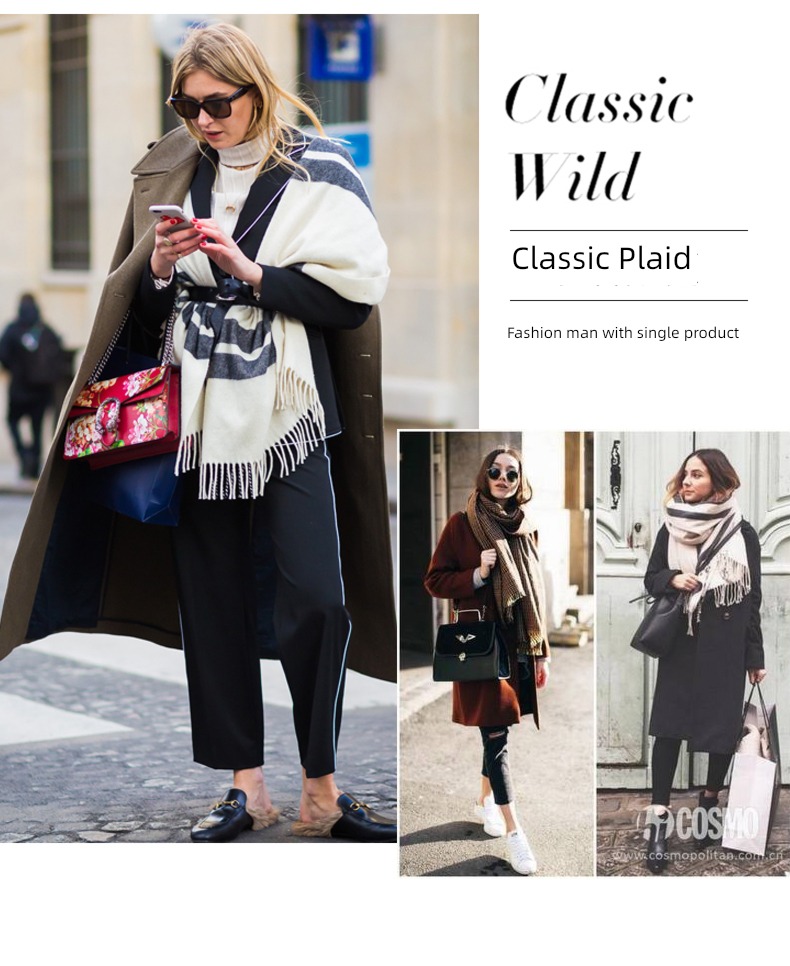 female winter lovely thickening Shawl Gift box scarf