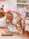 Plush toy storage artifact transparent bucket household children's dolls dustproof zipper finishing bag