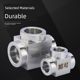 304 stainless steel thickened socket welding tee elbow butt welding thickened welded pipe tee hydraulic oil pipe