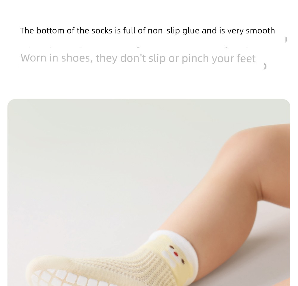 Betis Baby Floor Socks Summer Thin Non-Slip Socks Baby Toddler Socks Mesh Breathable Socks for Men and Women — 10