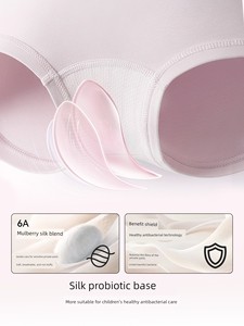 Manxi Children's Underwear for Girls, Four-Corner Briefs for 2-Year-Old Infants, Non-Binding, Pure Cotton, Class a Safet