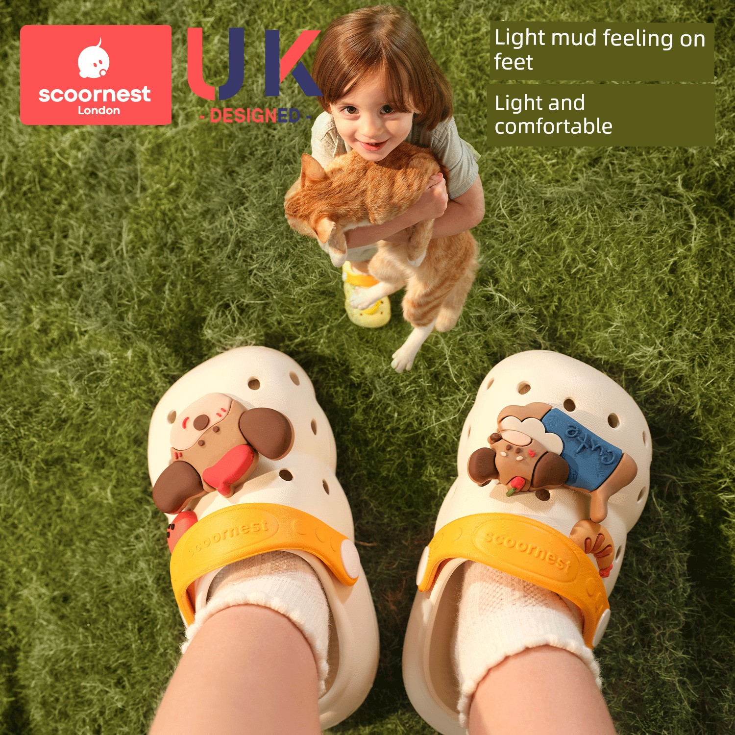 Kechao Children's Baby Clogs for Boys and Girls, Summer Closed-Toe Sandals, Indoor Bath Slippers, Non-Slip for Infants and Toddlers — 2