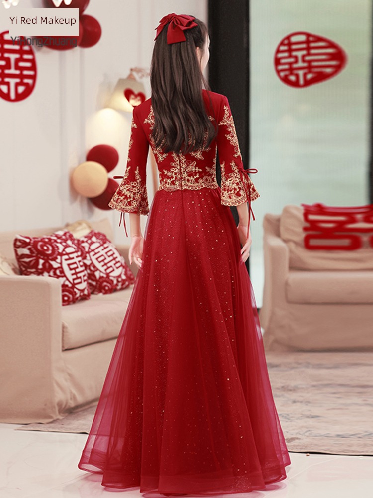 Chinese style cheongsam winter have more cash than can be accounted for pregnant woman be engaged Toast suit