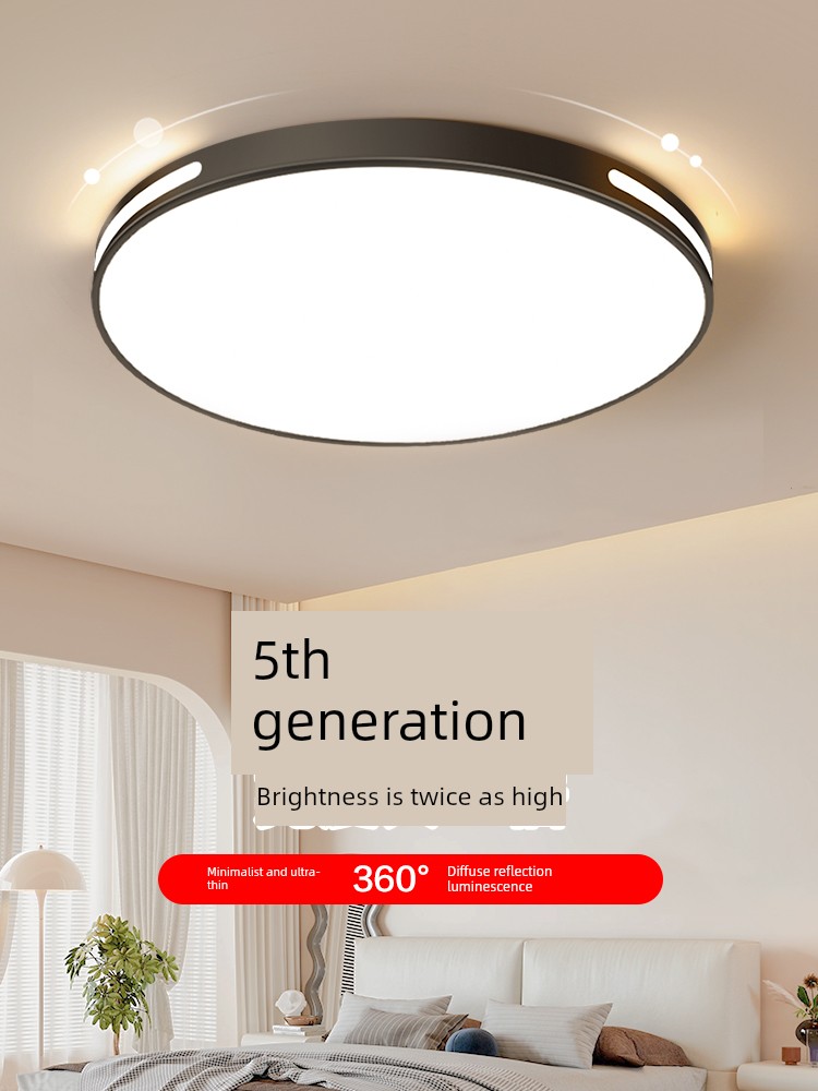 Master Bedroom Lamp, New Led Ceiling Light, Modern and Simple, Elegant Living Room Main Light, Full Spectrum Eye-Protection Zhongshan Lighting Fixture