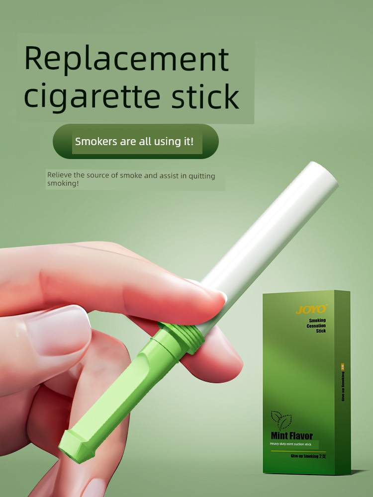 New Mint-Flavored Smoking Alternative Stick, a Genuine Smoking Cessation Aid, a Substitute for Cigarette Tips, a Smoking Comfort Stick