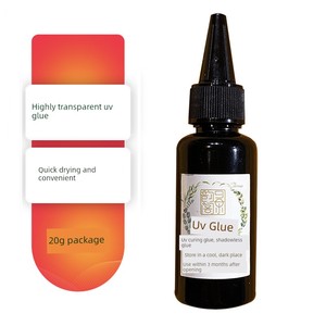 Uv Quick-Drying Glue Uv Lamp Jingyunge Cloisonné Enamel Jewelry Coating Glue High Transparency 20g Quick-Drying for Tea