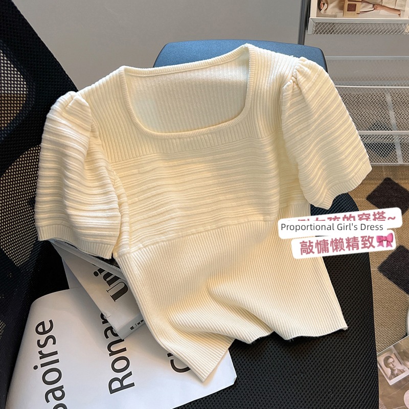 major suit foreign trade Export square neck Short sleeve Orphan Sample clothes