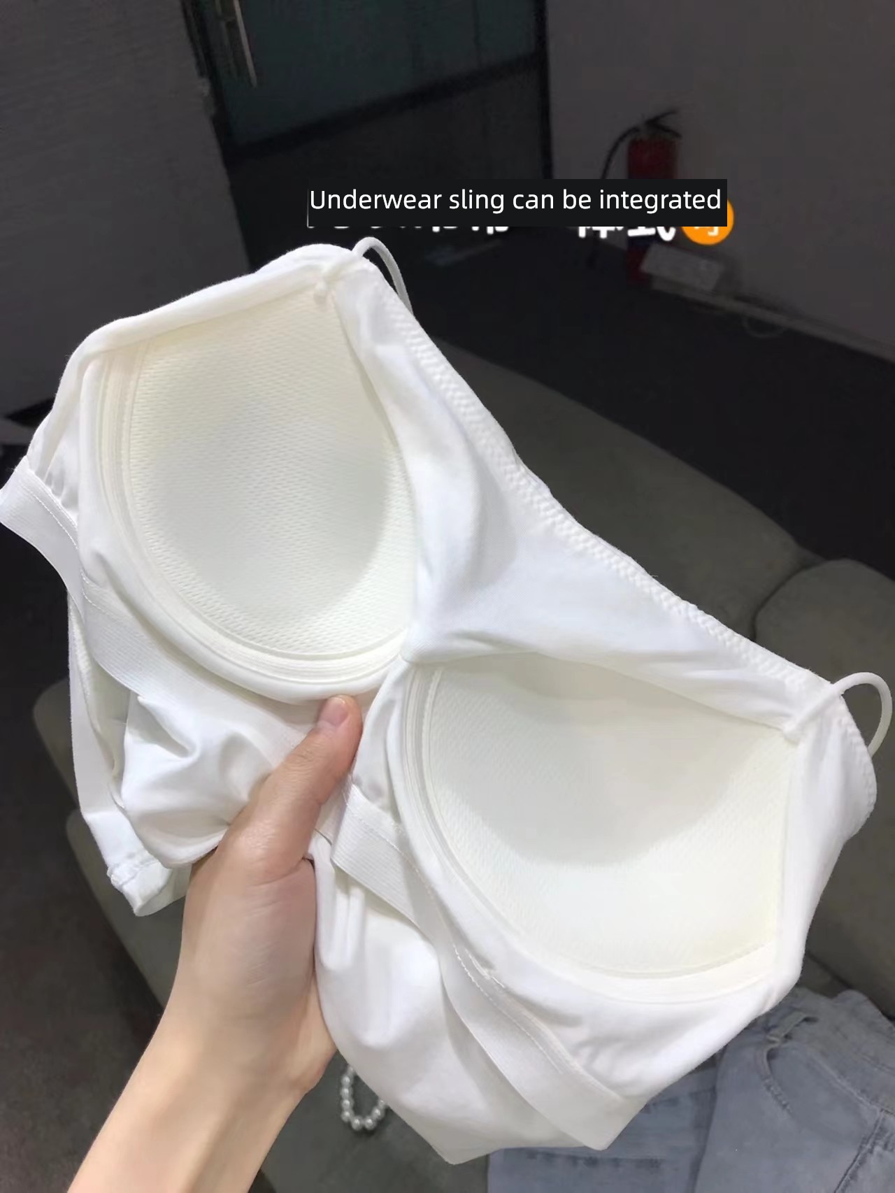 Beautiful back Bras All in one Exposed navel Thin money Thin sling