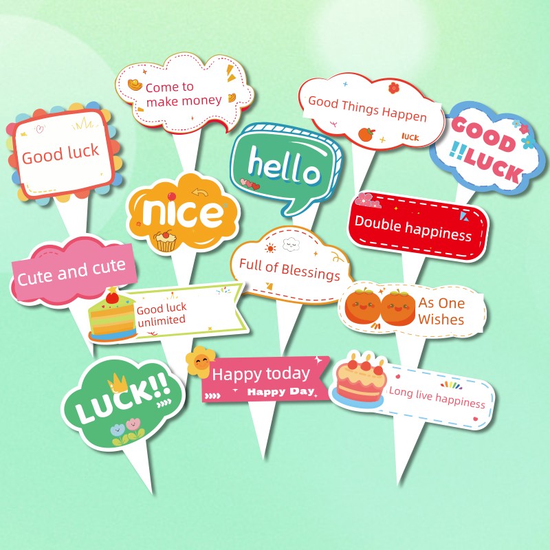 Cake Decorations, Small Inserts, Card Accessories, Paper Cups, Desserts, Ice Cream Inserts, Birthday Cake Embellishments