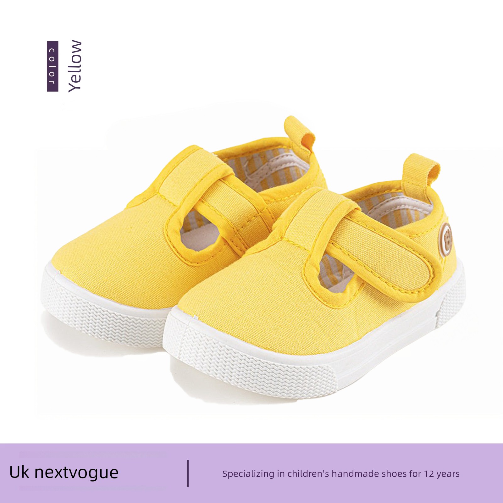Kindergarten Indoor White Shoes for Boys, Lightweight, Breathable, Soft-Soled Indoor Shoes, White Canvas Shoes for Entering School, Cloth Shoes for School — 3