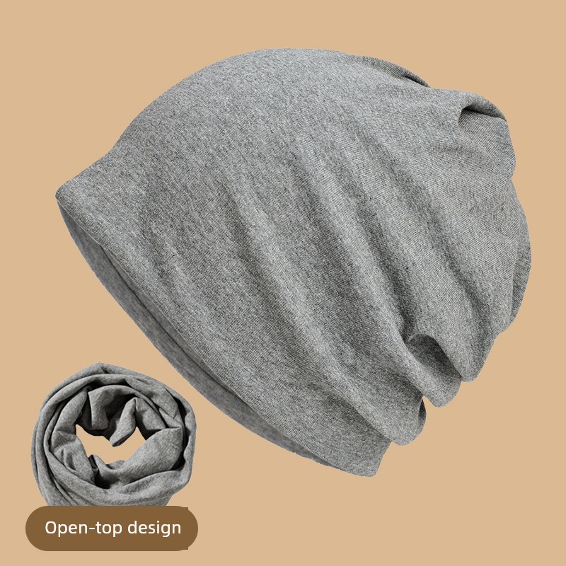 Double-Layer Cotton Postpartum Hat for Autumn and Winter, Solid Color, Suitable for Sleeping, Windproof and Warm, Large Head Circumference, Maternity Hat — 2
