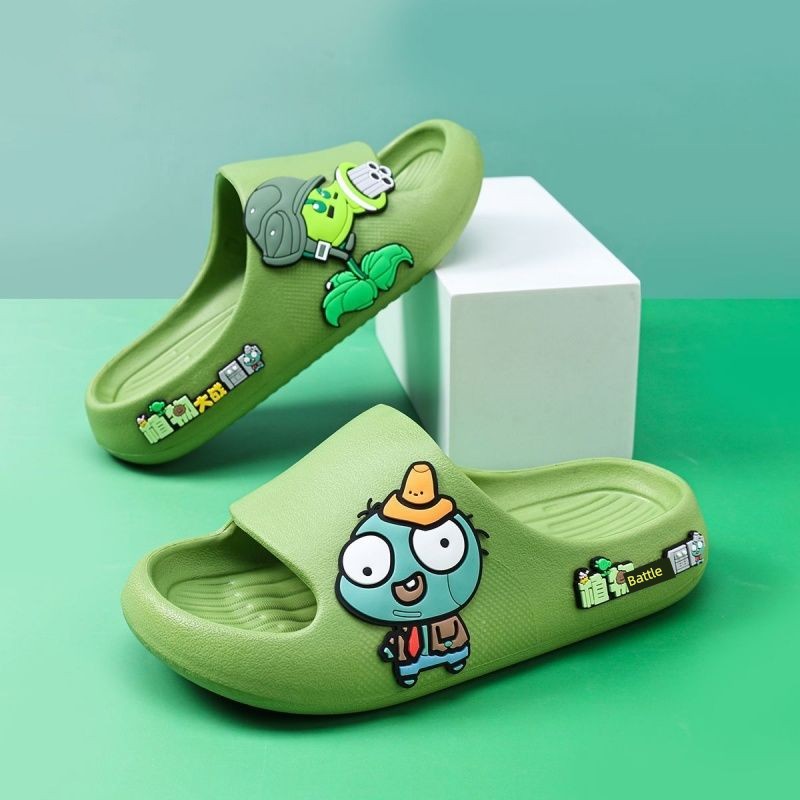 Plants Vs. Zombies Children's Slippers for Boys, Non-Slip New Model, Boys' Indoor Home Summer Baby Soft-Soled Slippers — 4
