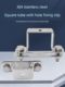 304 stainless steel thickened square fixed card riding card, pipe clamp, pipe bracket, water pipe clamp, drilled square tube card