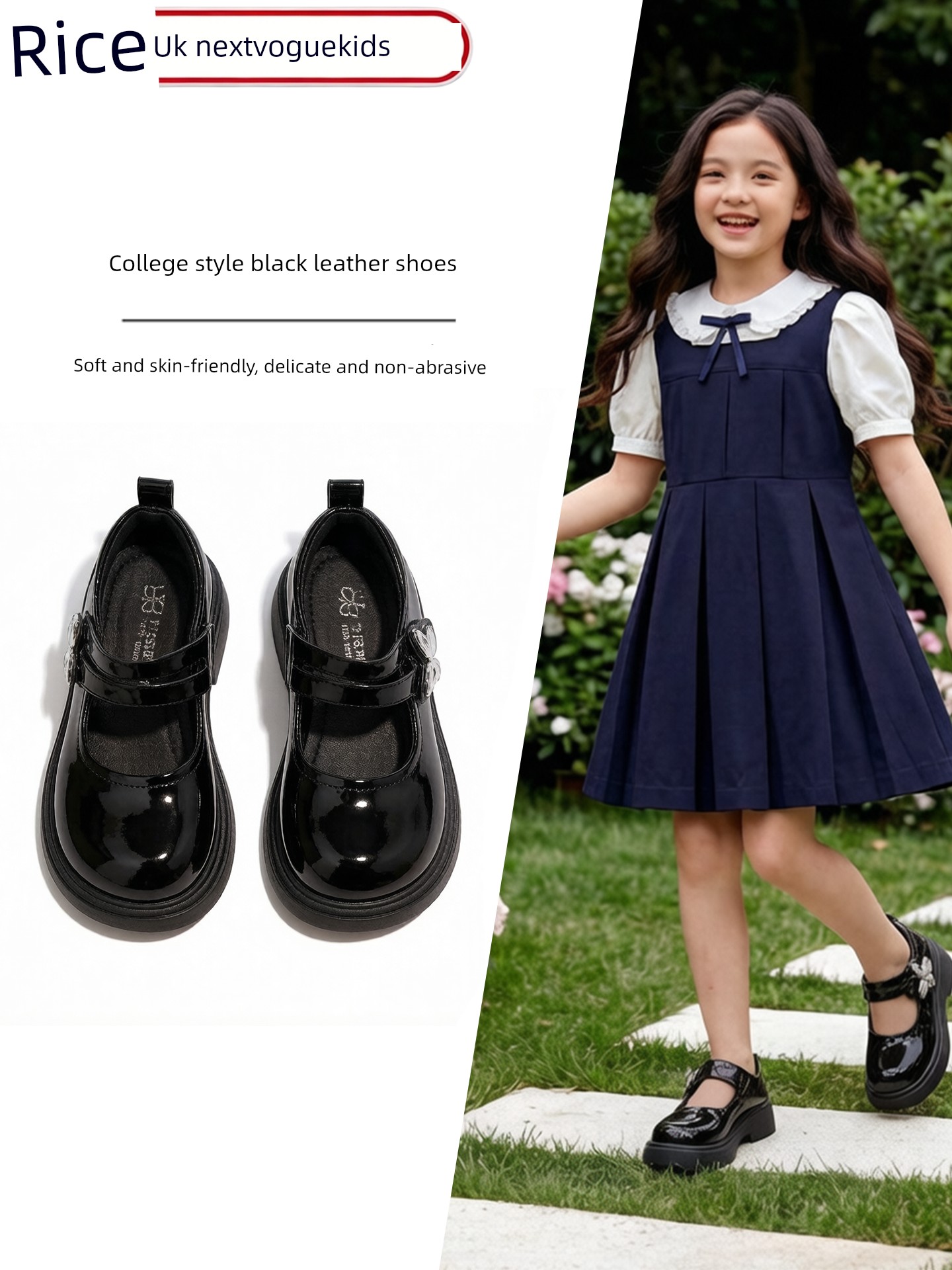 Black Leather Shoes for Girls, College Style Mary Jane Shoes, Versatile and Comfortable, British Style, Super Soft, 2026 New Model for Women