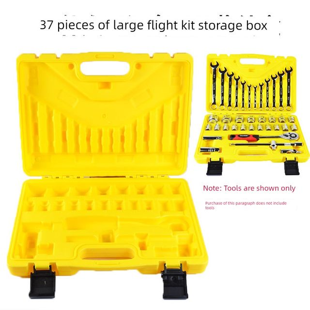 Hardware tool socket wrench ratchet dual-purpose wrench empty box storage box multi-spec tool storage box