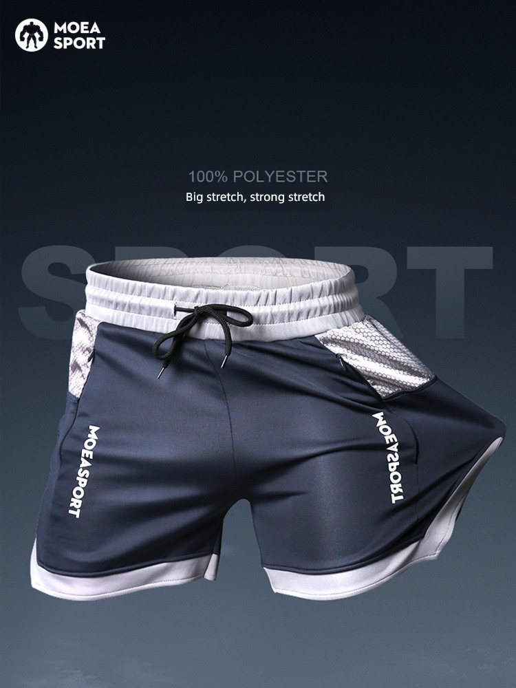 run 3 points Athletics Bodybuilding train motion shorts