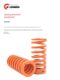 Weilixin orange mold spring SWS medium compression amount orange red YSWS spiral compression spring large inner hole flat spring