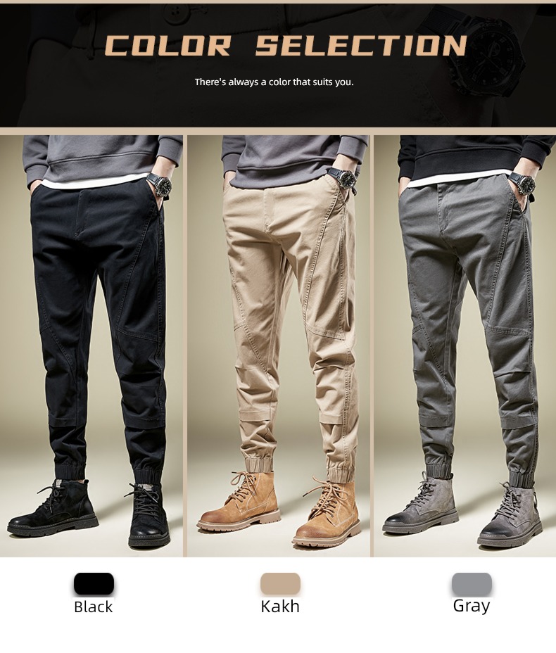khaki spring and autumn new pattern Korean version trend Overalls