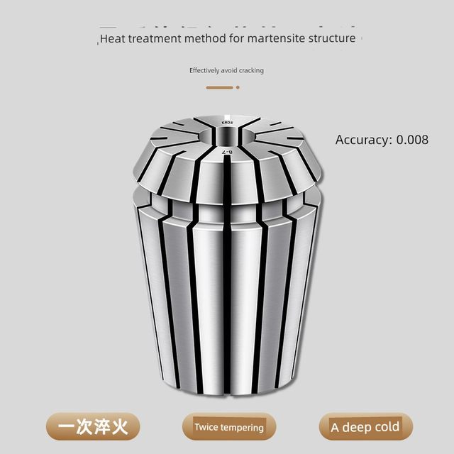 CNC engraving machine spindle ER20/25/32UM cylinder clamp balance nut high-precision tool clamp stainless steel nut