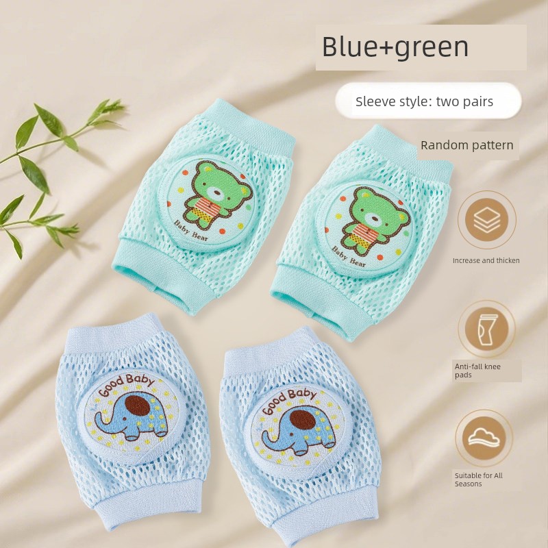 Baby Knee Pads for Crawling, Infant Knee Protectors, Children's Anti-Fall Crawling Gear, Toddler Learning Crawling Elbow Pads, Summer Thin Version — 6