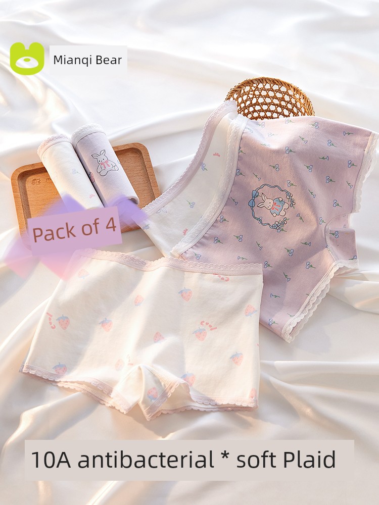 Girl Underwear Pure Cotton Kids Boxer Shorts 2024 New Arrival Little Girl Baby Class A Cotton Youth Boxers